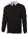 Navy With White Collar