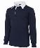 Navy With White Collar